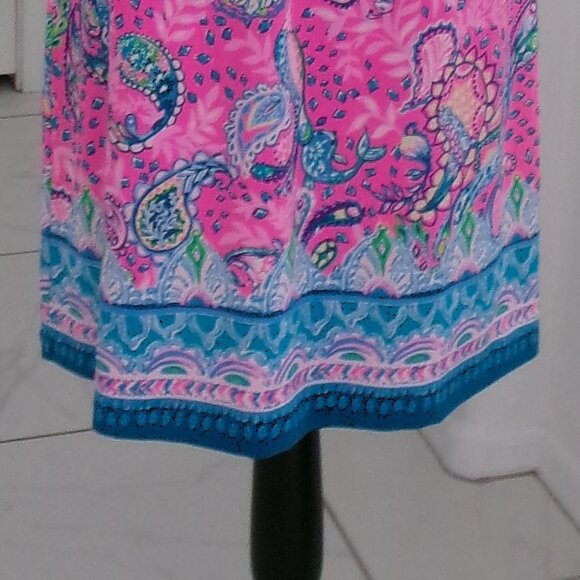 New Lilly Pulitzer Sophieletta UPF 50 Short Sleeve Sheath Dress L NWOT Pink - Picture 3 of 14